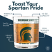 Michigan State University Spartans Whiskey Glass Set (2 Low Ball Glasses)