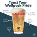 North Carolina State University Wolfpack College Pint Beer Glasses (Set of 2), 16 oz – Full-Color Logo + Campus Map