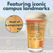 University of Syracuse Orange College Pint Beer Glasses (Set of 2), 16 oz – Full-Color Logo + Campus Map