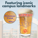 University of Clemson Tigers College Pint Beer Glasses (Set of 2), 16 oz – Full-Color Logo + Campus Map