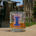 University Of Illinois Whiskey Glass Set (2 Low Ball Glasses)
