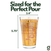 Greenline Goods Arizona State University Sun Devils Pint Beer Glasses Set of 2, 16 oz Pint Glasses with Full-Color Logo & Campus Map – Officially Licensed Beer Glass Gift for Alumni & Fans