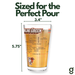 Greenline Goods Bowling Green State University Falcons Pint Beer Glasses Set of 2, 16 oz Pint Glasses with Full-Color Logo & Campus Map – Officially Licensed Beer Glass Gift for Alumni & Fans