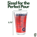 Greenline Goods Georgetown University Hoyas Pint Beer Glasses Set of 2, 16 oz Pint Glasses with Full-Color Logo & Campus Map – Officially Licensed Beer Glass Gift for Alumni & Fans