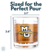 Marquette University Whiskey Glass Set (2 Low Ball Glasses)