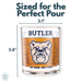 Butler University Whiskey Glass Set (2 Low Ball Glasses)