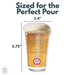 Greenline Goods University of Chicago Maroons Pint Beer Glasses Set of 2, 16 oz Pint Glasses with Full-Color Logo & Campus Map – Officially Licensed Beer Glass Gift for Alumni & Fans