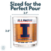 University Of Illinois Whiskey Glass Set (2 Low Ball Glasses)