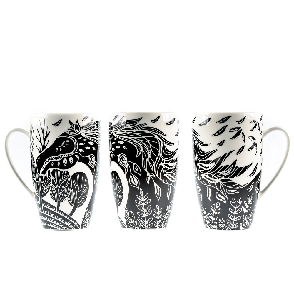Horse Coffee and Tea Ceramic Mug (16oz)
