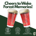 Greenline Goods Wake Forest University Demon Deacons Pint Beer Glasses Set of 2, 16 oz Pint Glasses with Full-Color Logo & Campus Map – Officially Licensed Beer Glass Gift for Alumni & Fans