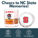 North Carolina State University Wolfpack Whiskey Glass Set (2 Low Ball Glasses)