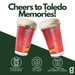 Greenline Goods University of Toledo Rockets Pint Beer Glasses Set of 2, 16 oz Pint Glasses with Full-Color Logo & Campus Map – Officially Licensed Beer Glass Gift for Alumni & Fans