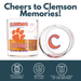 University of Clemson Tigers Whiskey Glass Set (2 Low Ball Glasses)