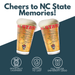North Carolina State University Wolfpack College Pint Beer Glasses (Set of 2), 16 oz – Full-Color Logo + Campus Map