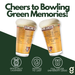 Greenline Goods Bowling Green State University Falcons Pint Beer Glasses Set of 2, 16 oz Pint Glasses with Full-Color Logo & Campus Map – Officially Licensed Beer Glass Gift for Alumni & Fans