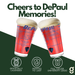 Greenline Goods DePaul University Blue Demons Pint Beer Glasses Set of 2, 16 oz Pint Glasses with Full-Color Logo & Campus Map – Officially Licensed Beer Glass Gift for Alumni & Fans