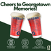 Greenline Goods Georgetown University Hoyas Pint Beer Glasses Set of 2, 16 oz Pint Glasses with Full-Color Logo & Campus Map – Officially Licensed Beer Glass Gift for Alumni & Fans