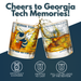 Georgia Tech Whiskey Glass Set (2 Low Ball Glasses)