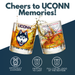 University of Connecticut Whiskey Glass Set (2 Low Ball Glasses)