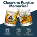 University of Purdue Boilermakers Whiskey Glass Set (2 Low Ball Glasses)
