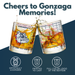 Gonzaga University Whiskey Glass Set (2 Low Ball Glasses)