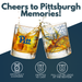 University of Pittsburgh Panthers Whiskey Glass Set (2 Low Ball Glasses)