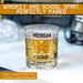 University of Michigan Wolverines Whiskey Glass Set (2 Low Ball Glasses)