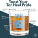 University of North Carolina Tar Heels Whiskey Glass Set (2 Low Ball Glasses)
