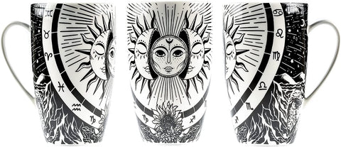Tarot Sun and Moon Coffee and Tea Ceramic Mug 16oz
