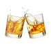 Los Angeles Etched Street Grid Whiskey Glasses
