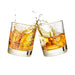 Seattle Etched Street Grid Whiskey Glasses