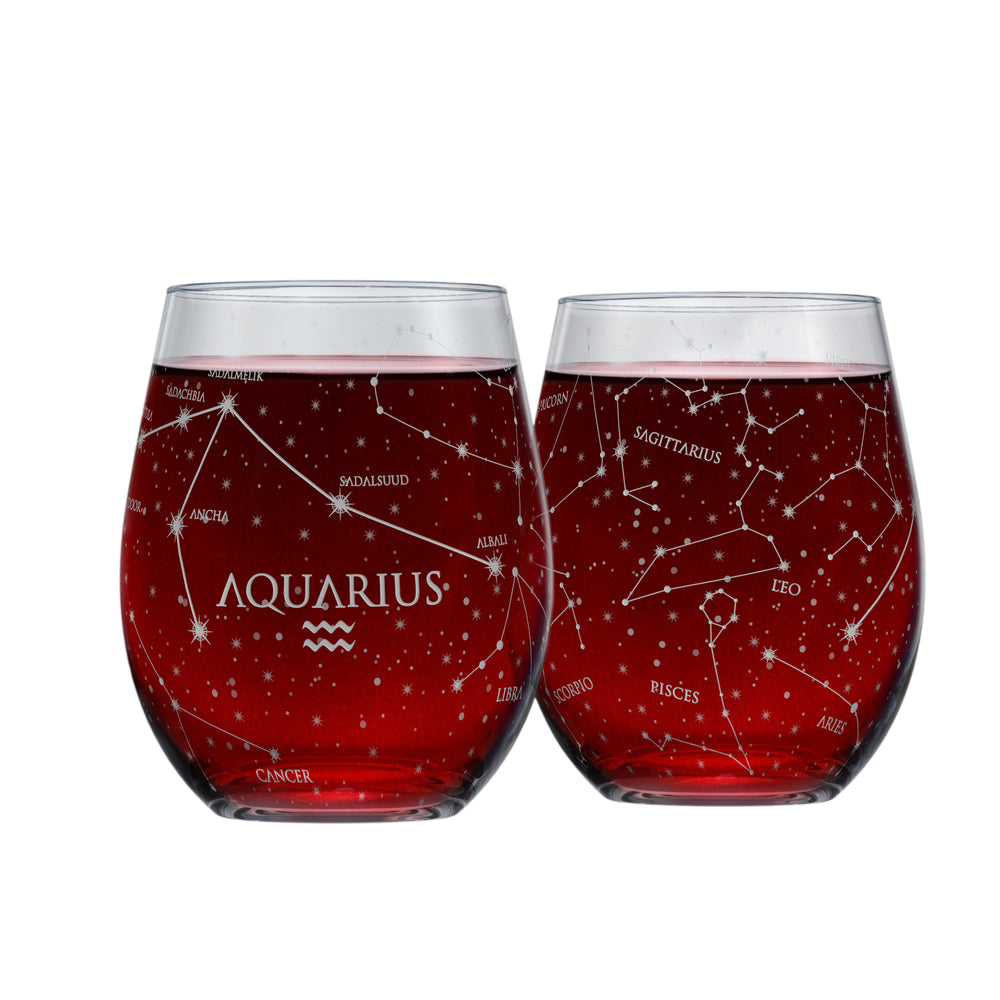 Aquarius Stemless Wine Glasses