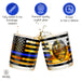 Thin Blue Line Police Officer Whiskey Old Fashioned Glasses (Set of 2)