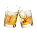 St Louis Etched Street Grid Whiskey Glasses