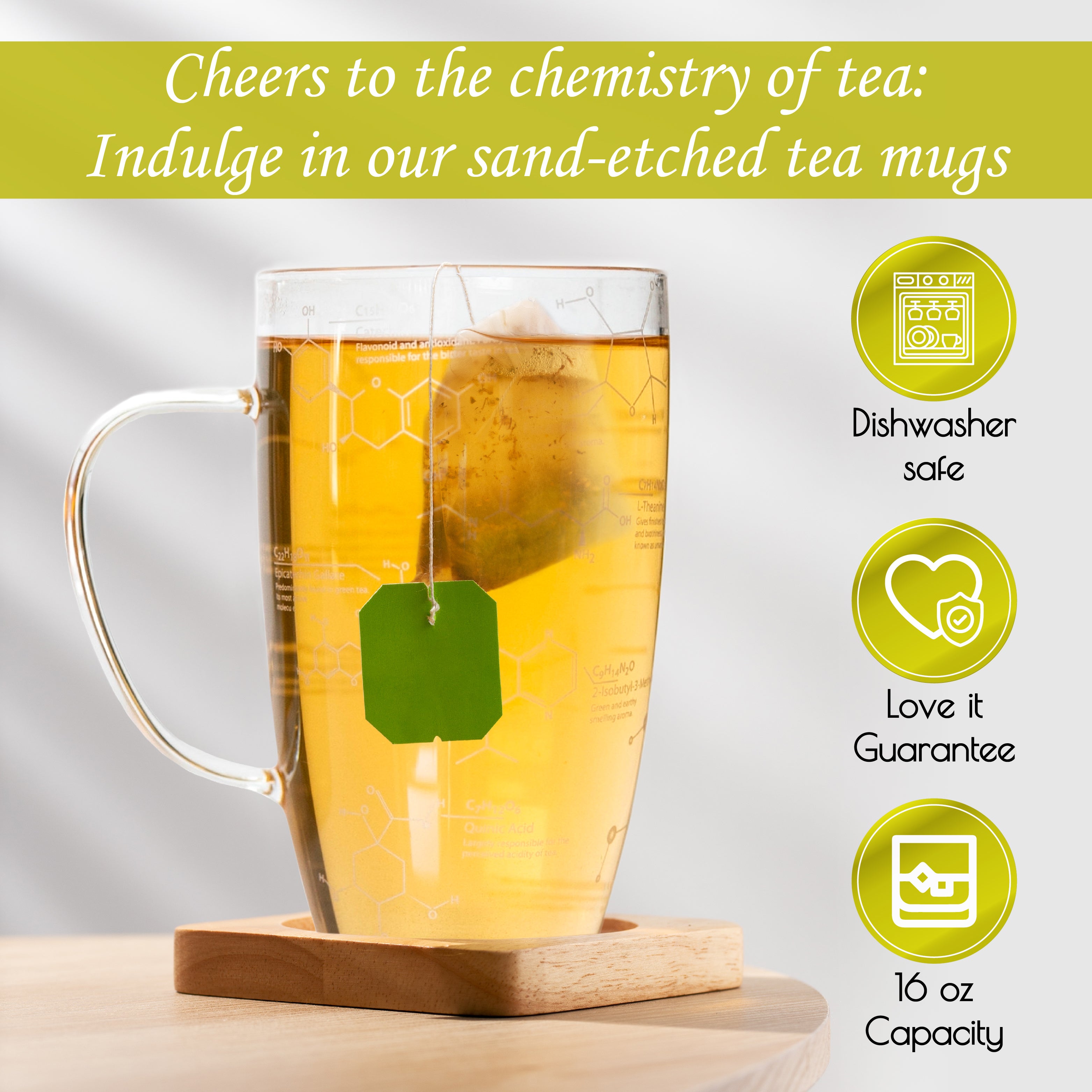 Science Tea Pot Science of Tea Beaker Mug 18 oz