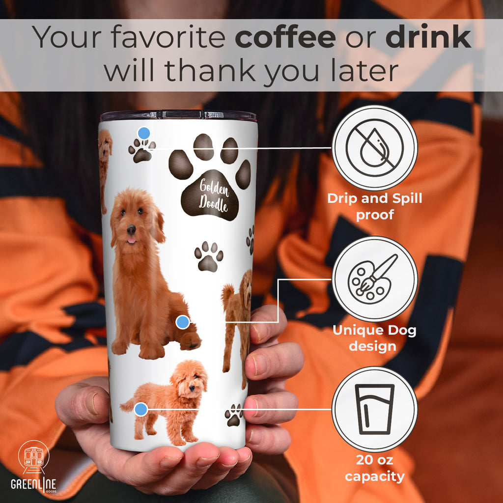 Golden Doodle Insulated Stainless Steel Tumbler 20oz