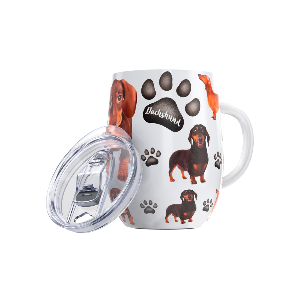 Dachshund Egg-Shaped Insulated Stainless Steel Tumbler 12oz