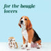 Beagle Premium Airtight Ceramic Dog Treat Canister Jar Set with Lid