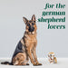German Shepherd Premium Airtight Ceramic Dog Treat Canister Jar Set with Lid