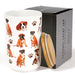 Boxer Premium Airtight Ceramic Dog Treat Canister Jar Set with Lid