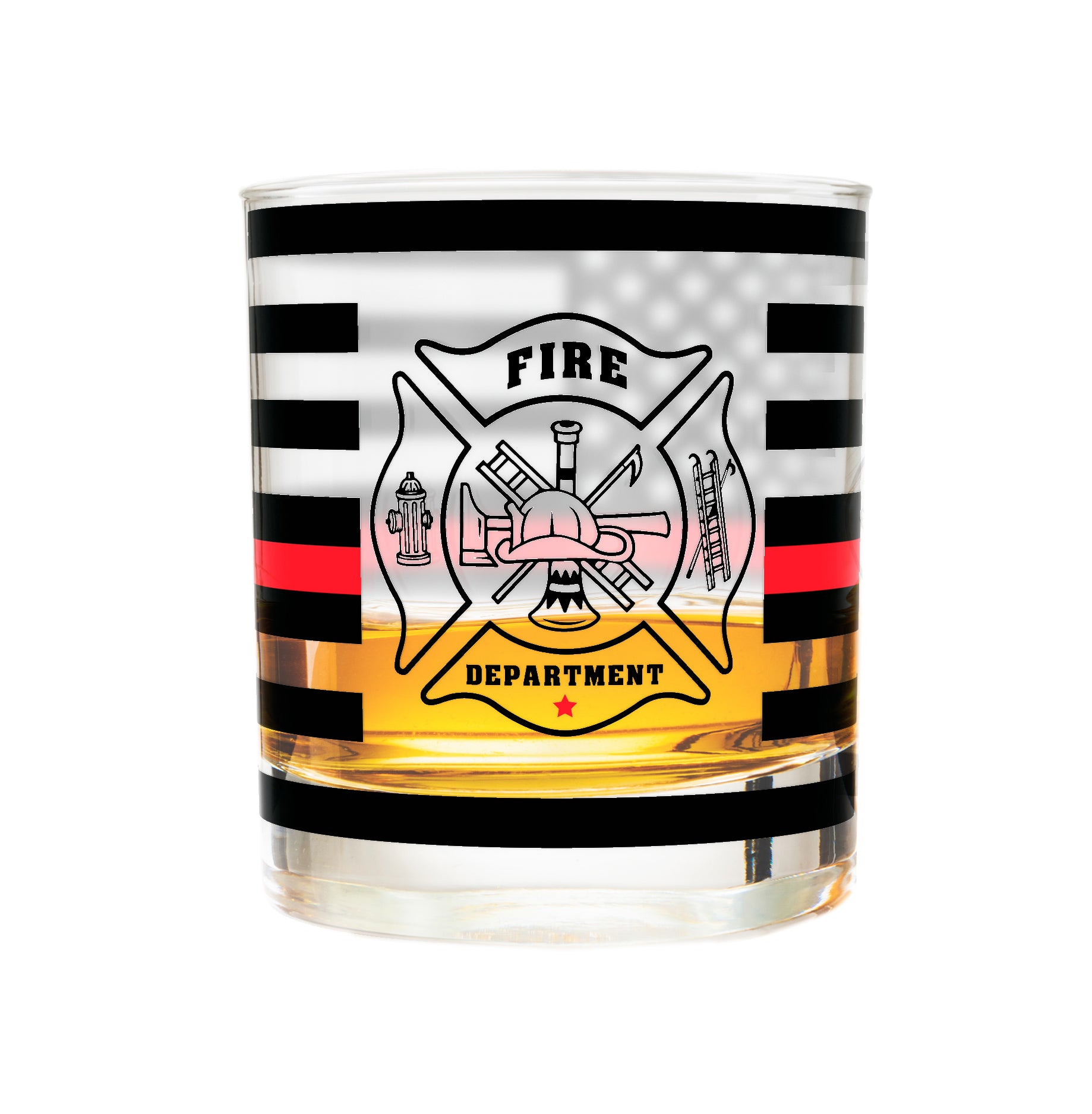 Firefighter Gift Pint Glasses - Set Of 2, 16 Oz Beer Glasses With Logo For Volunteer Firefighters