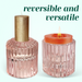 Ripple Candle Holder - Reversible 6 x 5.5cm (Set of 6) - Pink
