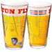 University of Dayton Pint Glasses - Full Color Dayton Flyers Logo & Campus Map - Dayton College Gift Idea Grads and Alumni (Set of 2)