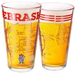 University of Nebraska Pint Glasses Contains Full Color Nebraska Huskers Logo & Campus Map Huskers Gift Idea for College Grads (Set of 2)