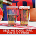 University of Dayton Pint Glasses - Full Color Dayton Flyers Logo & Campus Map - Dayton College Gift Idea Grads and Alumni (Set of 2)