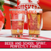 University of Nebraska Pint Glasses Contains Full Color Nebraska Huskers Logo & Campus Map Huskers Gift Idea for College Grads (Set of 2)