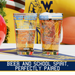 West Virginia University Pint Glasses Contains Full Color West Virginia Mountaineers Logo & Campus Map College Grads and Alumni (Set of 2)