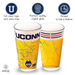 University of Connecticut Pint Glasses Contains Full Color Huskies Logo & Campus Map Gift Idea for Uconn College Grads and Alumni (Set of 2)