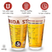 Florida State University Seminoles College Pint Beer Glasses (Set of 2), 16 oz – Full-Color Logo + Campus Map