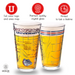 Gonzaga University Pint Glasses - Full Color Spike The Bulldog Logo and Campus Map Gonzaga College Grads and Alumni (Set of 2)